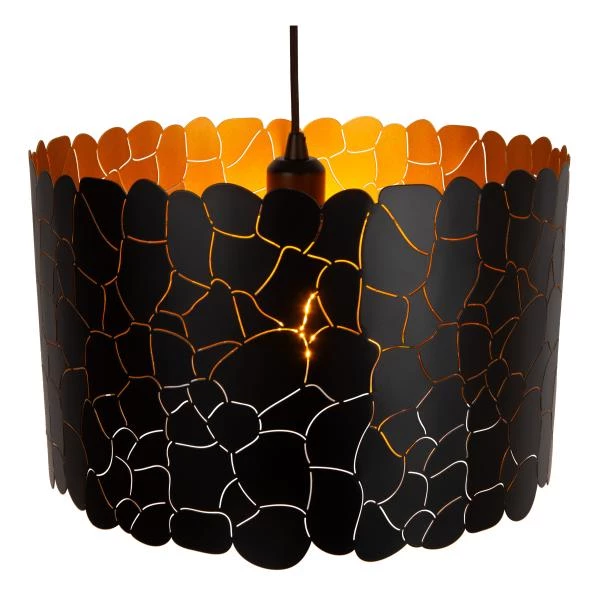 Lucide ALMELO - Lámpara colgante - Ø 40 cm - 1xE27 - Negro - detalle 3